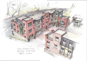 Uptown Phase 1 Looking South West from Corner of State and Pine Streets
